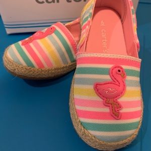 NIB Carter’s Pink Flamingo Shoes